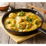 Pollo al curry y leche de coco