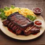 Costillas 6 pzas con papas