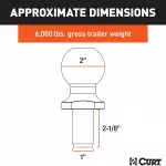 Pelota de 2 de 6.000 lbs