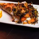 Temaki dos Deuses (salmão e camarão)