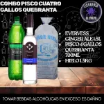 Cuatro gallos+Evervess+hielo