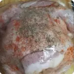 Frango desossado recheio farofa