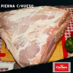 Pierna con hueso. (sin piel).