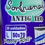 Bolsas negras en rollo x20u  50x70