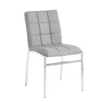 Silla Capitone Tapizado lino gris