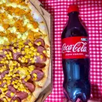 Pizza Gigante e coca cola 2L