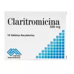 CLARITROMICINA 500MG CAJA X 10 TAB