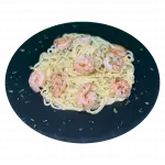 Pasta con Camarones Salteados