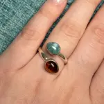 Anillo doble en plata 925