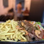 Chapa De Carne e Camarão