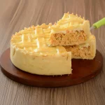 Torta de frango fatia