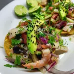 Tostadas de Ceviche Mixto