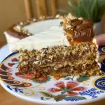 Torta zanahoria y pecanas healthy