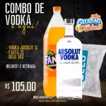 Combo Absolut+ Fanta 2L+ gelo