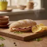 Chapata jamón y queso