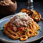 pasta atún primavera
