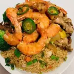 PLATILLO DE 2 GUISADOS CON CAMARONES