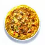 Tortilla con pato con verduras