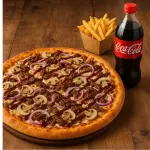 Pizza familiar+Bebida+Palitos de ajo