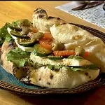 Calzone de queso con vegetales
