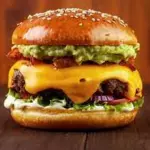 Hamburguesa 1/4 lb mexicana