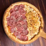 Calabresa/ Mussarela + Guaraná 1Lt