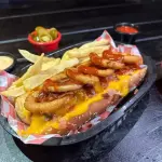 Hot dog BBQ Aros y Tocino PAPAS