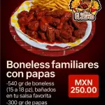 Boneless familiares con papas