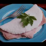 Tapioca de queijo com presunto