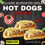 MARTES 3x2 HOT DOG