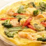 TORTILLA CON LANGOSTINOS