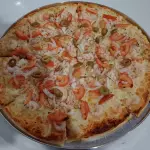 Pizza Camarão c/ verdura 😍