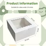 Caja de Cake 10x10x5 pulgadas