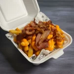 Batata 200g com bacon e cheddar