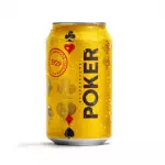 Cerveza POKER lata 330 mL.