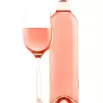BOTELLA DE VINO ROSADO