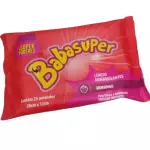 LENÇO BABASUPER MORANGO 25Uni