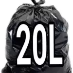 Sacos para lixo 20L 50x55