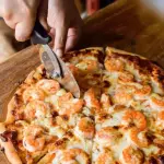 Pizza camarón BBQ