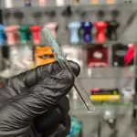 Piteira de Vidro Meleca Prata R 7mm