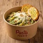 Pasta con salsa Pesto