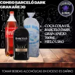 Barceló Dark 700ml+Coca Cola+Hielo