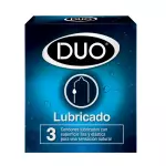 Condón Duo Lubricado X3und