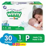 PAÑALES WINNY ETAPA 1 PAQUETE X 30