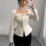 Blusa sastrera con mangas