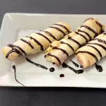 rolinho nutella com morango