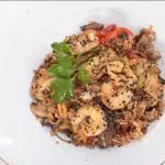 Arroz al estilo Chaufa De Mariscos