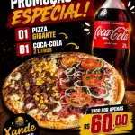 01 Pizza gigante/Coca Cola 02 litros