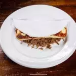 Tapioca carne de sol com queijo