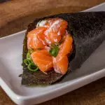 Temaki Salmão c/ Geleia de pimenta
